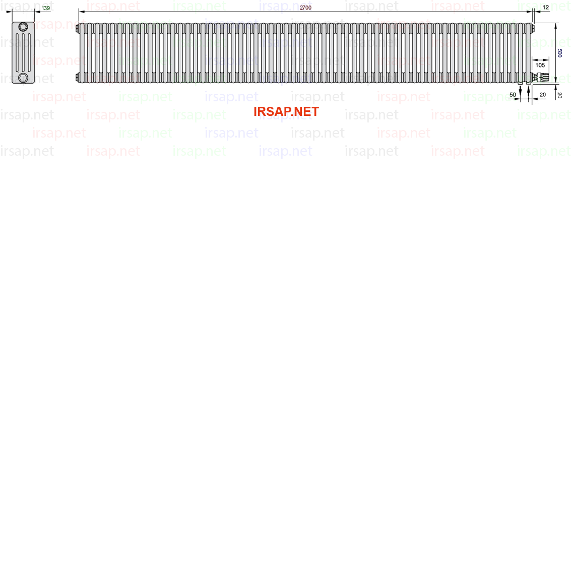 Радиатор IRSAP Tesi 40500/60 T26 CL 01